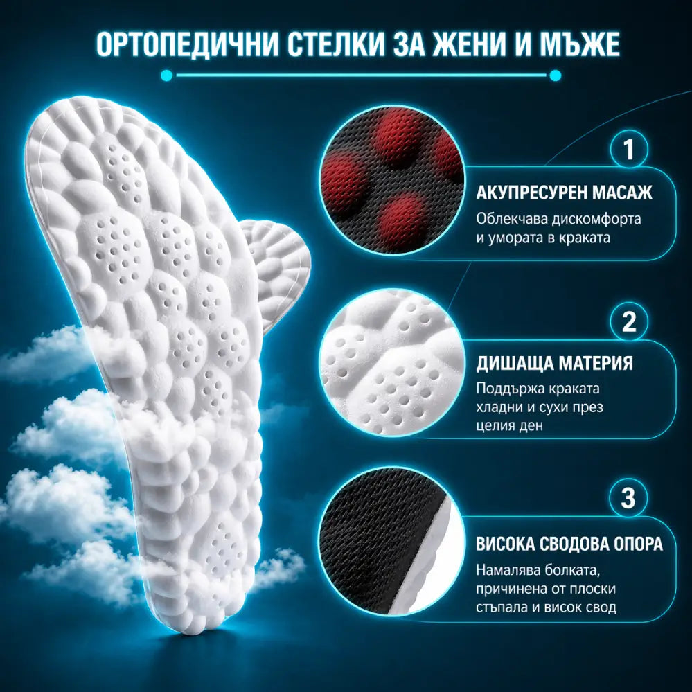 4D Облачни стелки - комфорт при всяка стъпка
